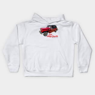 1949 Willys Jeepster Convertible Kids Hoodie